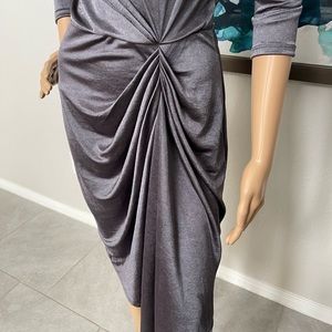 Metallic asymmetrical Dress